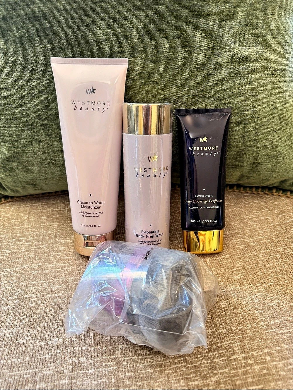 Westmore Beauty Body Coverage Perfector & Cream to Water Moisturizer Bundle. New